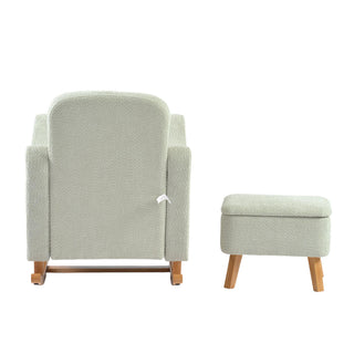Soother Nursing Chair and Footstool Sage Boucle product image 4